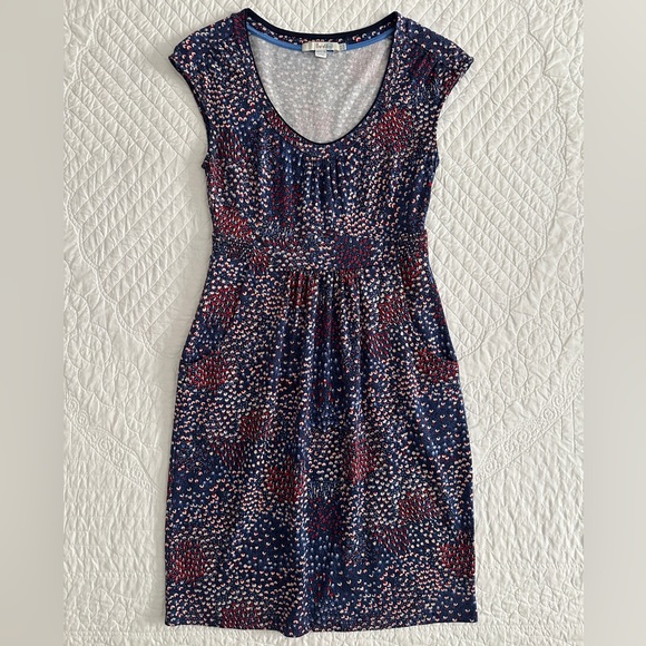 Boden Margot Cap Sleeve Casual Dress Scoop Neck Women’s 4 WH978 - Picture 2 of 10
